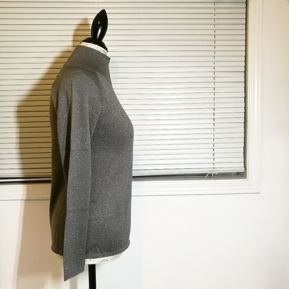 NWT NIC & ZOE Metallic Turtleneck XS - Picture 6 of 8